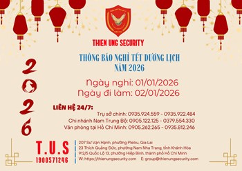 THÔNG BÁO LỊCH NGHỈ TẾT DƯƠNG LỊCH NĂM 2026