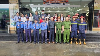THIEN UNG SECURITY THAM GIA TẬP HUẤN PCCC TẠI TTC PLAZA