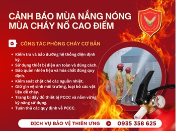 🔥 ĐỈNH ĐIỂM MÙA NẮNG – NÊN LÀM GÌ KHI XẢY RA CHÁY NỔ TẠI NHÀ?